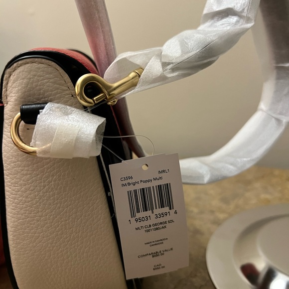 Coach Georgie Saddle Bag In Colorblock - Picture 6 of 15